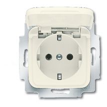 Grohe - busch-jaeger 20EUK-212 prise de courant, couvercle clapet (schuko), blanc crème, duro 2000 si