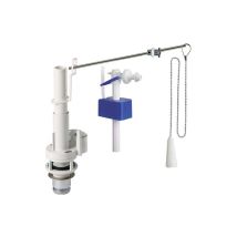 Mécanisme De Chasse D'Eau Simple À Chaînette Pour Cassettes Hautes En Porcelaine – Flotteur Latéral – Kit Complet Avec Accessoires – Cr Smart