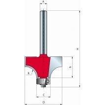 Freud - Mèche pour arrondi convexe Ø31,8 H17,5/58 Q8 Z2 - F03FR01781 -34-11408P