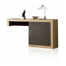 Homesouth - Módulo bajo Nuka 1 puerta Cambria - Grafito (ancho) x 60cm (alto)