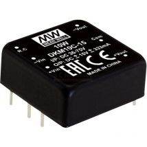 Mean Well - mw DKM10E-15 DC/DC-Wandlermodul 333 mA 10 w Anzahl Ausgänge: 2 x Inhalt 1 St.