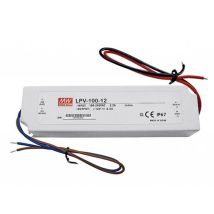 Meanwell LPV-100-12 Schaltnetzteil mit Einzelausgang 12V 100W 8.5A wasserdicht IP67