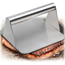 Meat Press, Stainless Steel Minced Steaks, Grill Press, Burger Smasher With Handle
