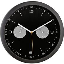 52825 Radiocontrollato Orologio da parete 260 mm x 42 mm Nero - Mebus