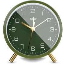56972 Olivgrün/Gold Quarzwecker - Mebus