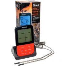 Grill-Thermometer Digital Funk 2 Messsonden - Mebus