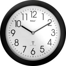 Orologio da parete digitale Mebus 52450 – Rotondo – Colore nero – Ø 26 cm – Impostazione automatica