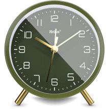 56972 Olivgrün/Gold Quarzwecker - Mebus