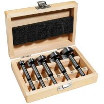 Mecabois - Caja de 5 brocas moldeadoras de fondo plano de hss