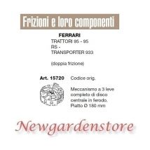 BCS - Mecanismo de embrague compatible tractor de césped 95 Transporter 933 ferrari 15720