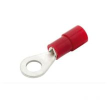Mecatraction - BE1M53D Bag of 100 pre-insulated terminals round red tinned 0.5-1.5MM² M5 din 46237 UL94V2 105°.