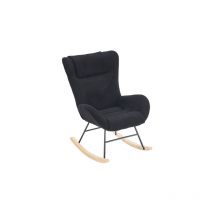 Minkurow - Mecedoras de ocio para salón y dormitorio, equipadas con reposabrazos de carga y respaldos ergonómicos, fabricadas en cómodo terciopelo de