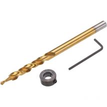 ZVD - Mèche Twist 9.5mm Ronde/Hexagonale pour Pocket Trou Jig (Hex Shank)