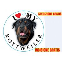 AZ - Medaglietta per cane rottweiler incisione e spedizione gratis