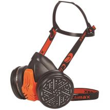 Climax - Media máscara 756-S A1B1E1K1 con filtros anti-alérgicos, protección respiratoria avanzada, ideal para trabajos industriales, alta eficiencia