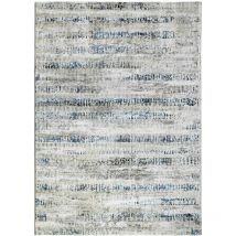 Thedecofactory - mediane stries - Tapis graphique stries gris foncé 120x170