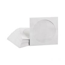 Enveloppes à fenêtre pour cd/dvd, adhésives, 100 pièces (BOX62) - Mediarange
