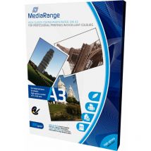 Mediarange - MRINK109 - Blanc - Hautement brillant - 200 g/m² - Jet d'encre - A3 - 50 feuilles