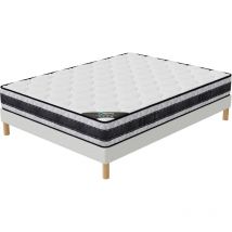 Elite Mattress - medicare Ensemble Matelas 160x200 Latex Hauteur 22cm
