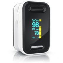 Medicinalis Pulsoximeter Finger - SpO2 Pulsmesser - Fingerpulsoximeter - Messung von Puls und Sauerstoffsättigung am Finger - OLED Display