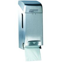 Mediclinics - Distributeur de papier hygiénique (2 ou 3 rouleaux) satiné Capacité : 3 rouleaux