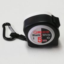 Flessometro tascabile black & white da 5mt - Medid