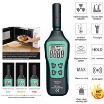 Rosvola - Medidor digital emf con pantalla lcd, detector de radiación electromagnética para caza de fantasmas, para el hogar, la oficina y el