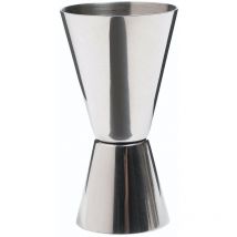 Bar Craft - Vaso medidor de alcohol doble de acero inoxidable