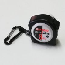 Medid - flessometro tascabile black & white da 3mt