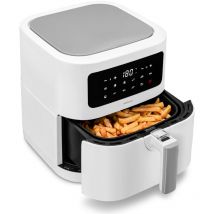 Medion - E40 xl Friteuse à air chaud (panier à friture xxl de 5,3 litres, 2 150 watts, 9 programmes automatiques, fonction cuisson, friture sans