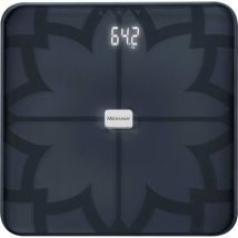 Medisana - bs 450 sw Balance d'analyse corporelle numérique Plage de pesée (max.)=180 kg noir avec Bluetooth, capteurs it
