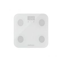 medisana BS 600 balance analyse corporelle en W-LAN ou Bluetooth, pèse-personne pour mesurer graisse corporelle, eau corporelle, masse musculaire et