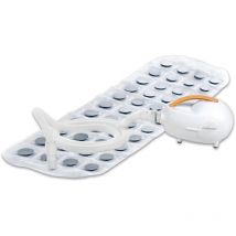 Mbh Massaggiatore a bolle d'aria, Vasca da bagno con tappetino a bolle d'aria, Tappetino idromassaggio, Incl. dispenser di aromi, 3 livelli di