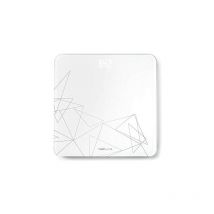 Medisana - ps 437 balanza personal digital de hasta 180 kg, báscula de baño de vidrio, pantalla led invisible, báscula con motivos, activación