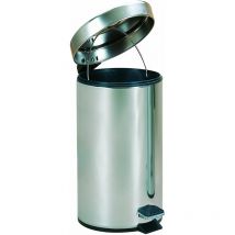 Mediterránea Del Baño - mediterranea 6050307 Papelera Redonda 12 Litros Inox Satin - ref: 6050307