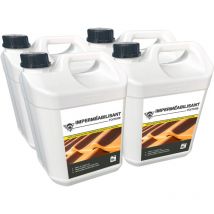 Méduze - 4 imperméabilisants hydrofuges pour toiture 5L - Prêt à l'emploi - Invisible après séchage - Effet perlant - Professionnel