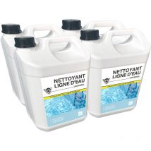 Méduze - 4 nettoyants pour ligne d'eau 5L - Universel - Biodégradable - Professionnel