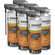 Méduze - 6 graisses polyvalentes en aérosol 400mL - Formule au lithium - Professionnelle
