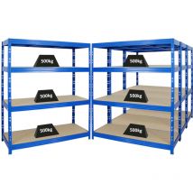 Proregal-regale Günstig Kaufen - Mega Deal 4x étagère charge lourde rhino HxLxP 180x160x60cm 4 niveaux en aggloméré 8mm Charge du compartiment 500kg