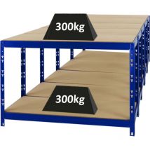 Proregal-regale Günstig Kaufen - Mega Deal 5x Etabli tiger réglable en hauteur HxLxP 90x140x60cm Capacité de charge 600 kg Bleu Etabli d'atelier,