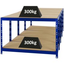 Proregal-regale Günstig Kaufen - Mega Deal 4x Etabli tiger réglable en hauteur HxLxP 90x140x60cm Capacité de charge 600 kg Bleu Etabli d'atelier,