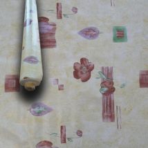 Mega stock Rotolo da 20 metri (H140cm) di Tovaglia pvc telata cerata Per Casa, Sagre, Pizzerie acquerello