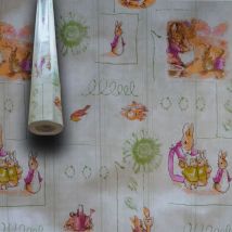 Mega stock Rotolo da 20 metri (H140cm) di Tovaglia pvc telata cerata Per Casa, Sagre, Pizzerie coniglietti