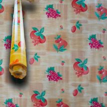 Mega stock Rotolo da 20 metri (H140cm) di Tovaglia pvc telata cerata Per Casa, Sagre, Pizzerie pomodori