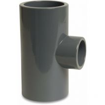 Mega T-Stück 90° pvc-u 32 mm x 20 mm x 32 mm Klebemuffe 16 bar, grau