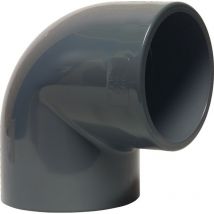 Winkel 90° pvc-u 32 mm Klebemuffe 16 bar, grau - Mega