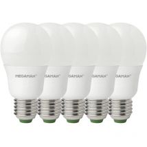 Megaman - MM21963 led cee f (a - g) E27 forme de poire 8.6 w = 60 w blanc chaud (ø x l) 60 mm x 109 mm 5 pc(s) D029502