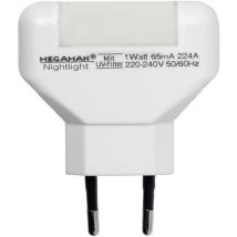 Megaman - Veilleuse led MM001 MM001 rectangulaire led blanc chaud blanc