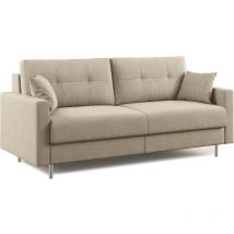 Megan Sofá convertible en microfibra extraíble 168 cm (mat. 120x197) Taupe