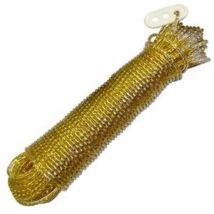 Cable acero plastificado rollo 20m , Cable de acero recubierto de PVCMadeja de 20 metrosColor OroIndicado para